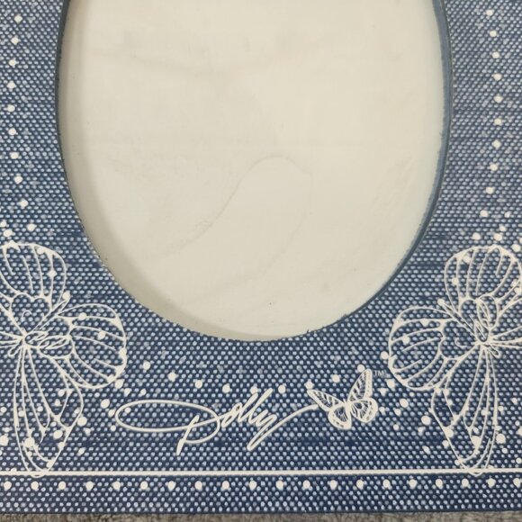 Life Time Brands Picture Photo Frame Butterflies Blue Free Standing 5 X 7 S98E - Picture 6 of 9